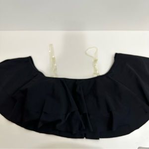 Off The Shoulder Women’s Black Swimsuit Top